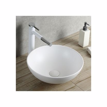 Picture of Unique Design Bathroom Art Basin White Ceramic Color Wash Basin