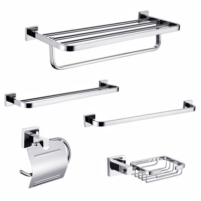 Picture of 304 stainless steel toilet bathroom accessories sets