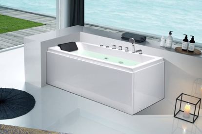 Picture of Hot Sale High Quality  Withe Color Bathtub with skirt panel